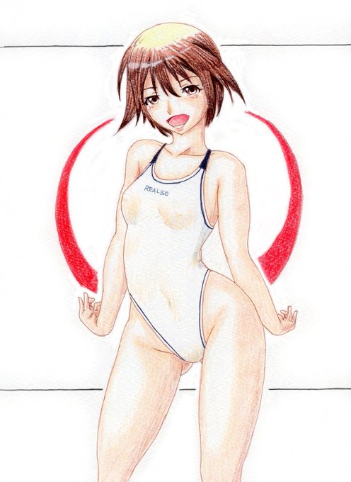 #くそ寒いので水着を貼る 
#過去絵 
いやほんと寒い、なんなら早朝よりも日が昇ってからのほうが寒さを感じる寒い🥶寒い 