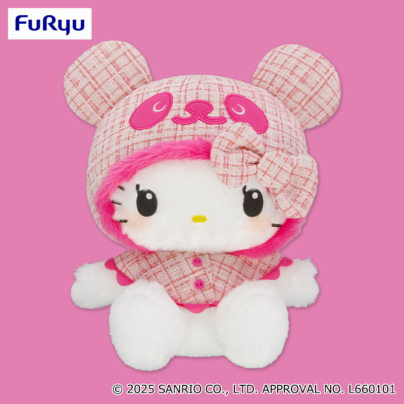 ハローキティ　マドンナ　 ぬいぐるみ ピンク衣装 サンリオ ハローキティ いろいろふぇいす どきどき ぬいぐるみ Sサイズ