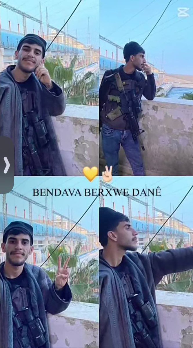 Farhad Ali Derik the militant who was previously threatening civilians with a drone and carrying out attacks against civilians using suicide drones is seen here sending greetings to Abdullah Öcalan, the leader of the terrorist PKK organization.

#PKK #Terrorism #DroneAttacks