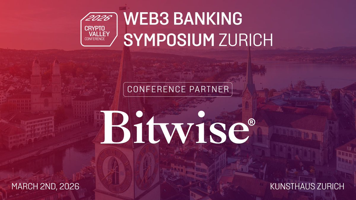 📣 Progress deserves partners who believe in it, and we are proud to count  @BitwiseInvest among them! They join the Web3 Banking Symposium 2026 as one  of its key sponsors, consistently leading