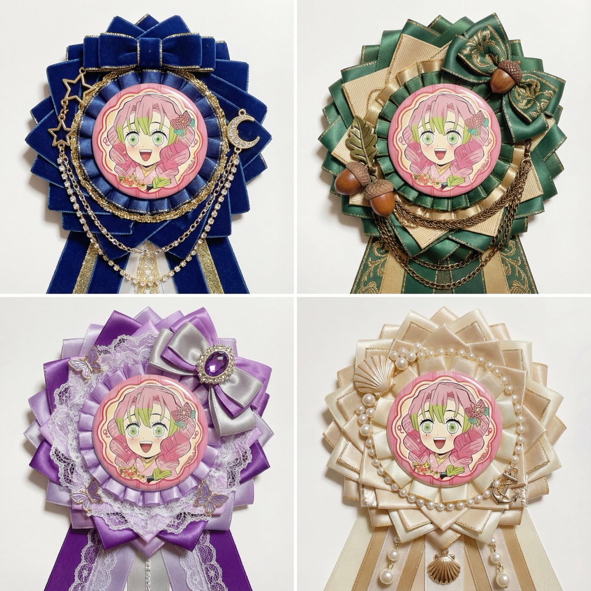 GioRavera's tweet photo. Just created a full set of FOUR four Pin display stands for the one and only Mitsuri Kanroji — the cutest, strongest, most lovable Love Hashira ever! 
#MitsuriKanroji #LoveHashira #DemonSlayer #AcrylicStand #Handmade #Crafting https://t.co/hzD3F44cVu