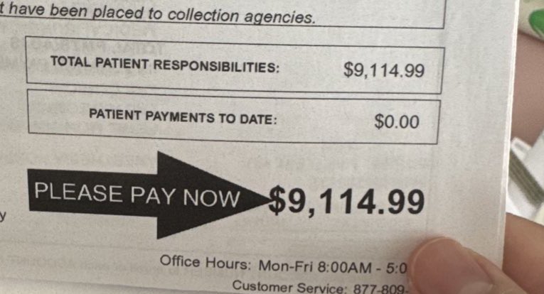 BladeoftheS's tweet image. $9,114.99 in the USA to give birth, with full insurance.

No wonder no one is having children.