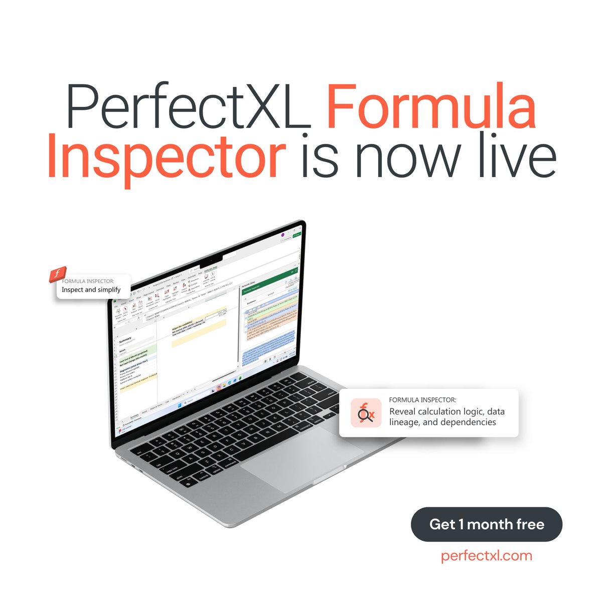 Perfect_XL's tweet photo. PerfectXL Formula Inspector is live! 🎉

Break down complex Excel formulas, see dependents, and understand what will change before you change it.
Free 30-day trial (no card, no auto-renew): https://t.co/0yN4g2aYLJ https://t.co/g20Q5DGFos