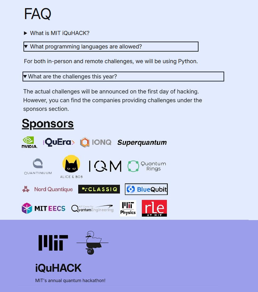 <a href="/RealLadon/">Ladon</a> For iQuHACK 2026, which will use Python exclusively, Superquantum's challenge is likely set to feature Qubitcoin's new "rmsynth" Clifford+T circuit optimizer—inviting public scrutiny and collaborative improvement to build trust and accelerate open development.
$QTC