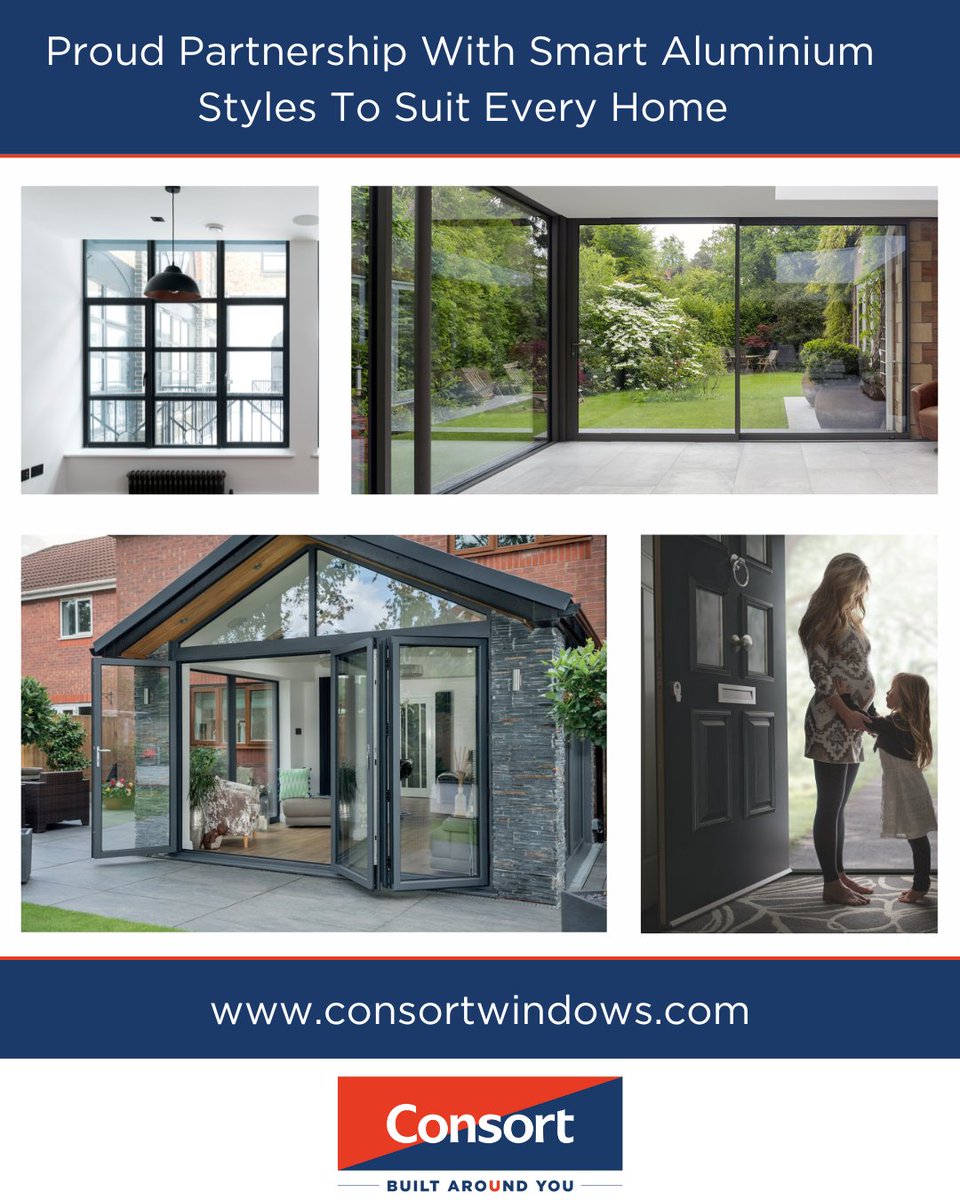 Looking to elevate your next project with a market leading aluminium system? Consort supplies a full suite of SMARTS Aluminium solutions 
✅Signature Doors
✅Designer Doors
✅Visofold 1000 Slim
✅Visoglide Plus
✅Alitherm 400 Window System
consortwindows.com/aluminium-syst…