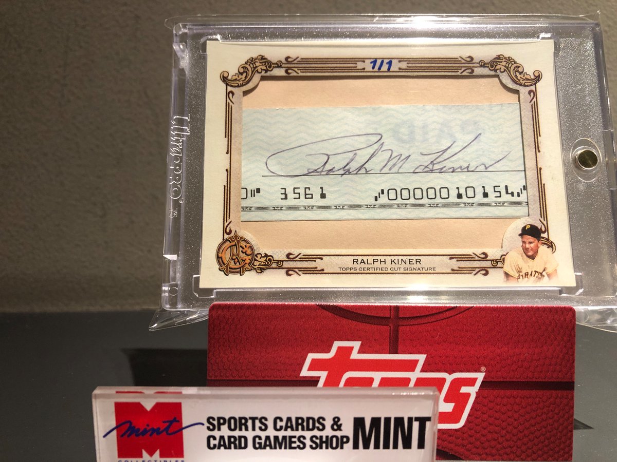 mintDS0519's tweet image. 【ミント大丸心斎橋店】
✨お客様良い引き✨
『MLB 2025 TOPPS ALLEN &amp;amp; GINTER BASEBALL HOBBY』より、
Ralph KinerのCut Signature 1of1が出現！

調べるととても凄い選手でした！ぜひ調べてください‼️
BIG HITです！！😆
おめでとうございます🥳🥳

#MINTお客様良い引き Guest’s #boxbreak