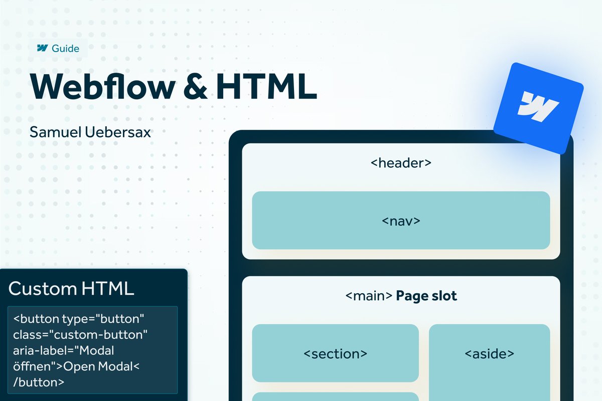 Your <a href="/webflow/">Webflow</a> site looks beautiful. 🤩

But the HTML? Probably broken. 🧐

Why most Webflow sites fail at the fundamentals (and how to fix it):
uebersaxsamuel.ch/en/webflow/htm…

#webflow