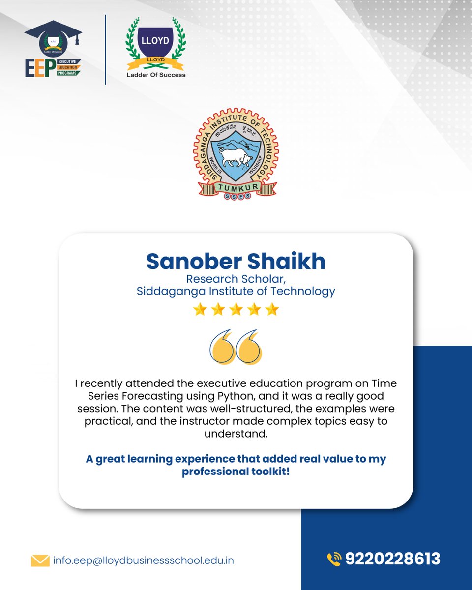 LLOYD Business School tweet media