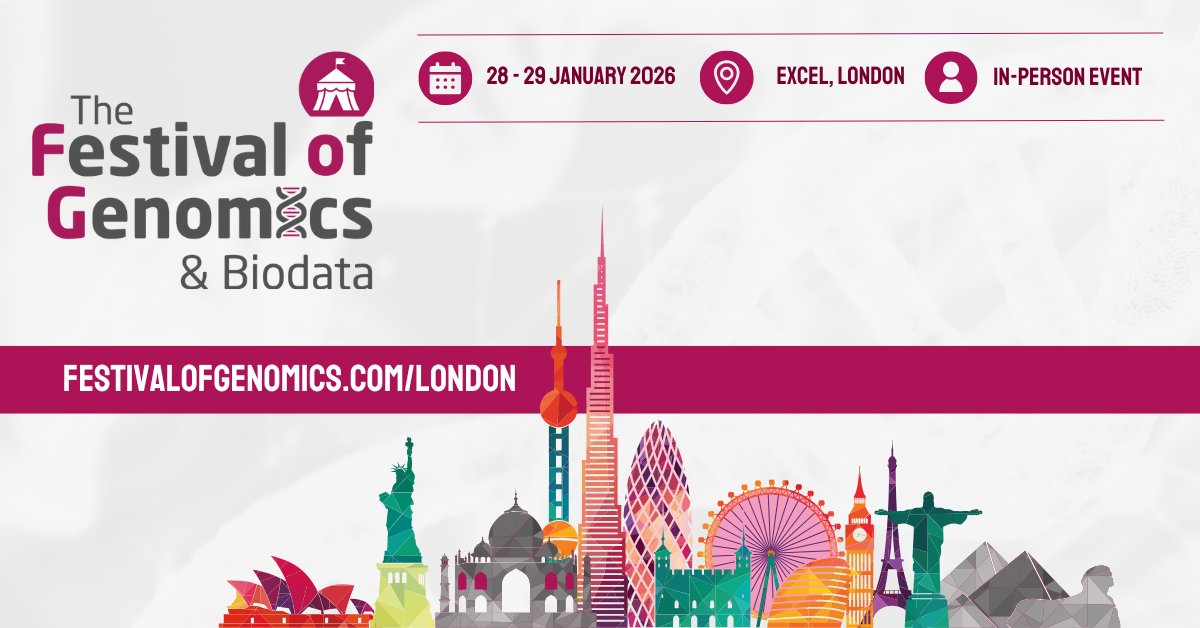 FLGenomics's tweet photo. Tickets are running low for what will be a sell-out event at this year's Festival of Genomics &amp; Biodata! Hear from 360+ speakers and benefit from unbeatable networking opportunities at the UK’s largest life sciences event next week, register now: https://t.co/uGvOMFg4Np #FOG2026 https://t.co/JUBO6F0wKu