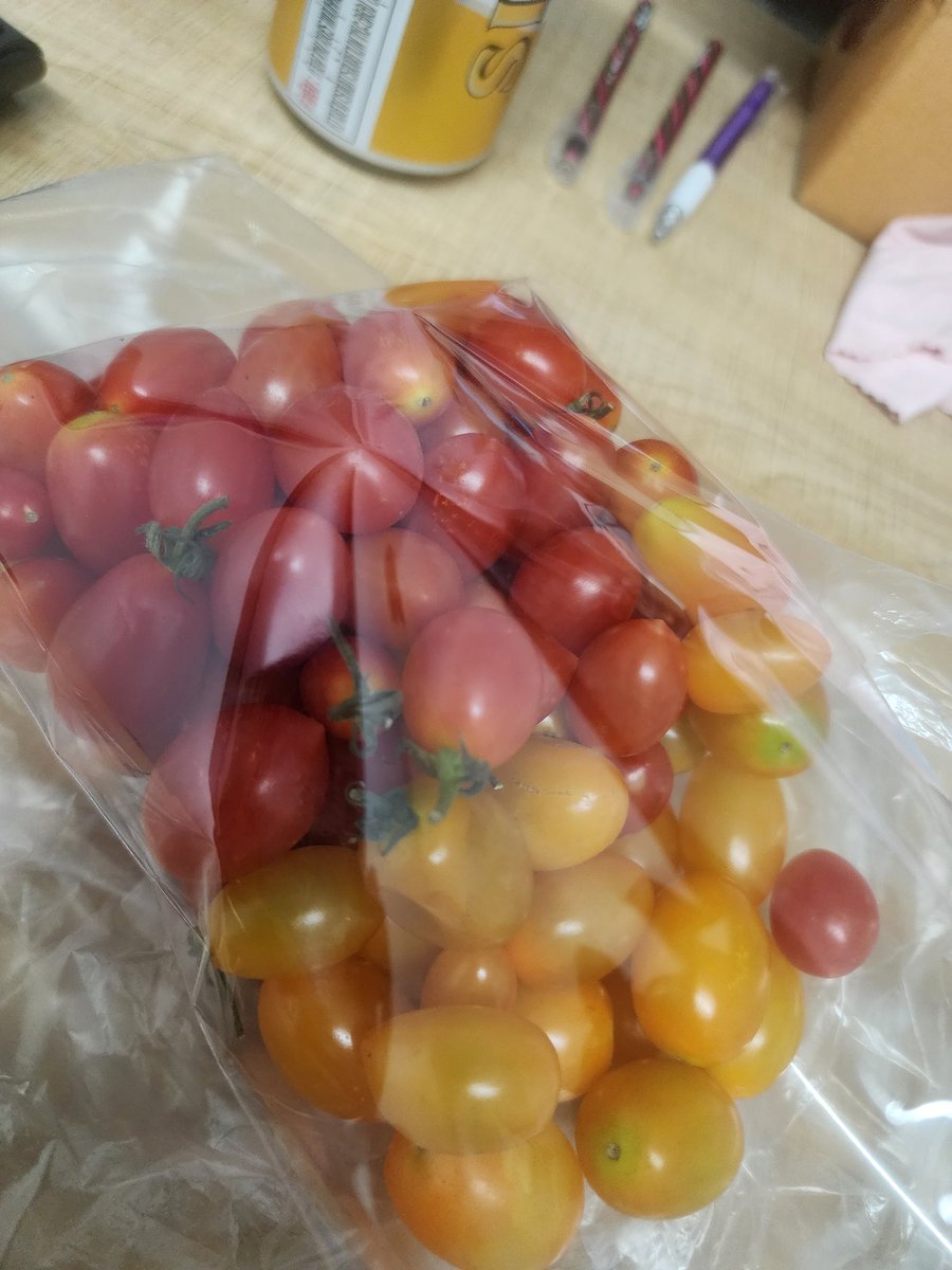 ไม่กินมะเขือเทศที่ผัดมาแล้ว แต่ถ้าเป็นลูกสด เล็กๆ กินได้ครั้งละครึ่งโล 😋