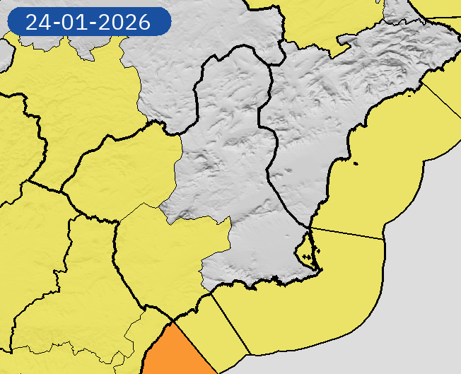 23/01 11:30 AVISOS HOY Y MAÑANA | Región de Murcia: vientos y costeros. Nivel máximo de aviso: amarillo.
Actualizaciones en aemet.es/es/eltiempo/pr…