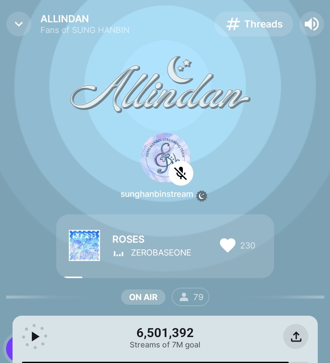 SHBStream's tweet image. 🔊[𝐎𝐍-𝐀𝐈𝐑🔴] 
𝒔𝒖𝒏𝒈𝒉𝒂𝒏𝒃𝒊𝒏𝒔𝒕𝒓𝒆𝒂𝒎 is currently live. 

A new track from ZB1 has dropped! 'Roses' will be playing on our station alongside the OST, so come and stream with us!

#ALLIN_StreamSHB 🎶

Join us on Stationhead:
 ▶️stationhead.com/c/allindan…