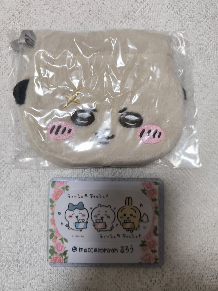 0 ちいかわ おかお巾着② 郵送交換 譲→ラッコ 求→ハチワレ、古本屋