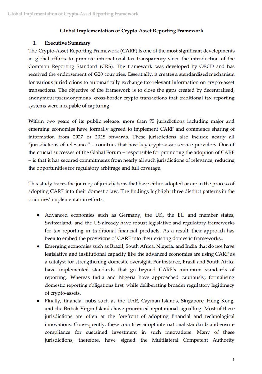 India is one year away from a global shift that could quietly redefine how  countries see and supervise crypto. By 2027, more than 70 countries are  preparing to begin the automatic exchange