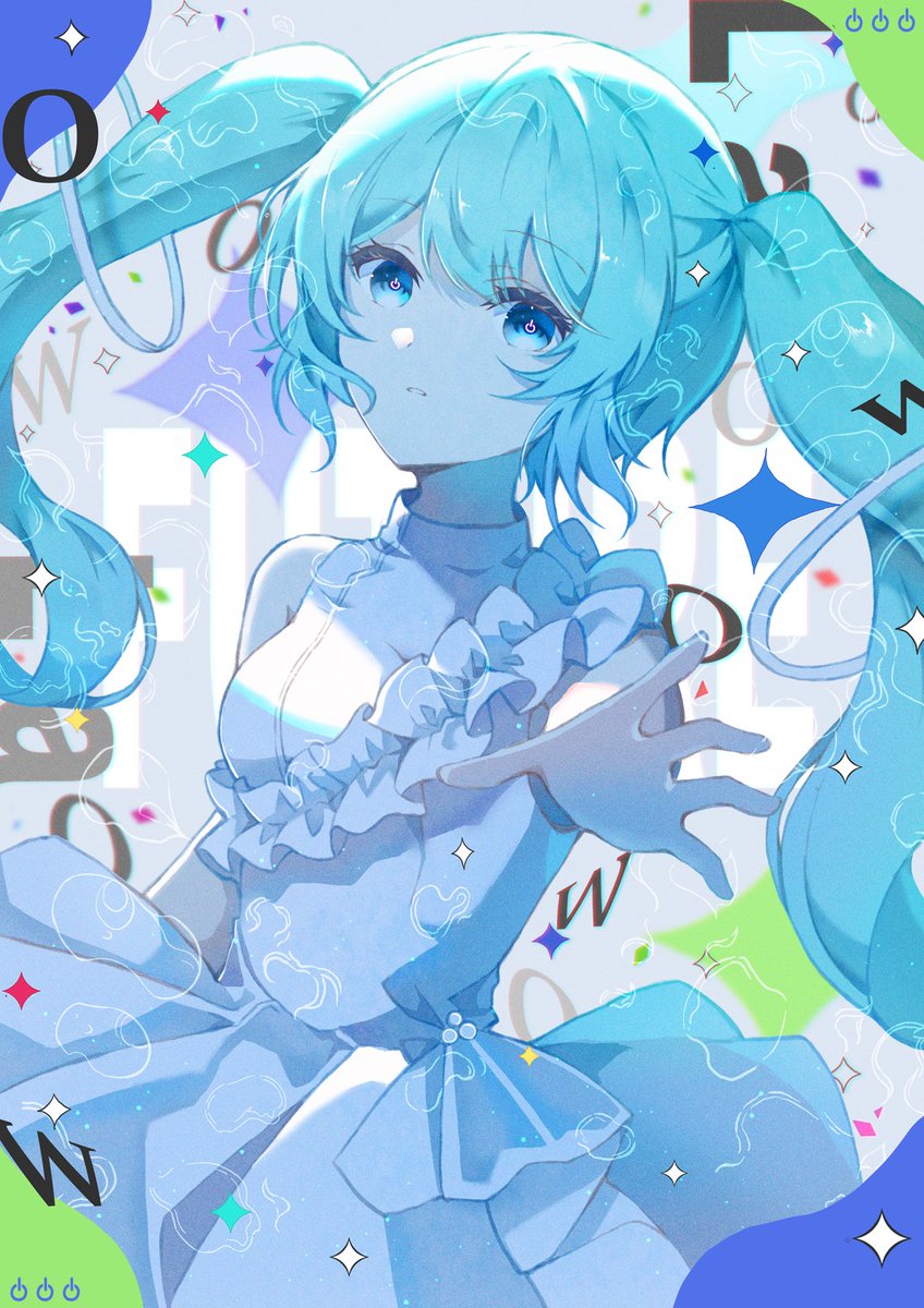 初音ミク 「世界はキミのもんだ! #初音ミク #HatsuneMiku」|なまま三兄弟。のイラスト
