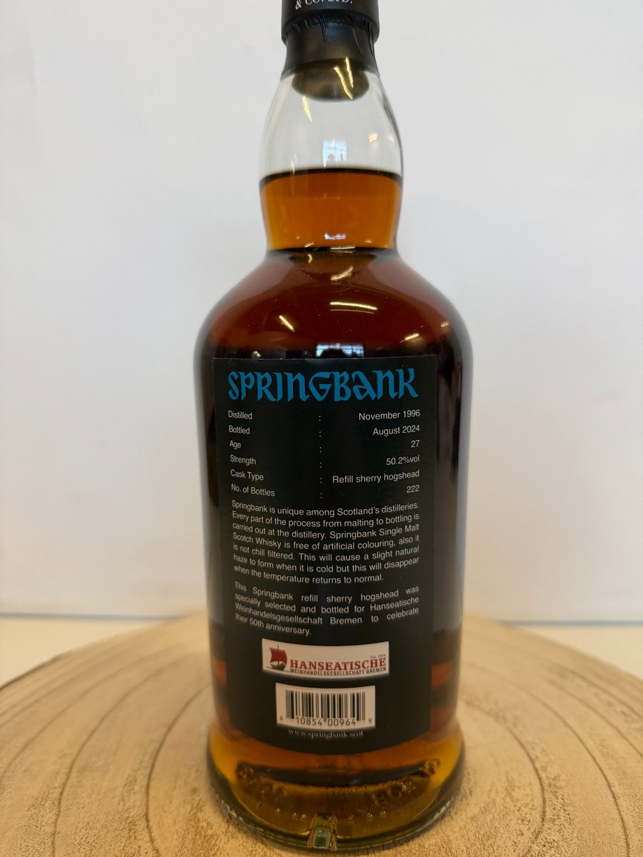 再入荷：（予約可能）スプリングバンク1996、27年、シングルカスク