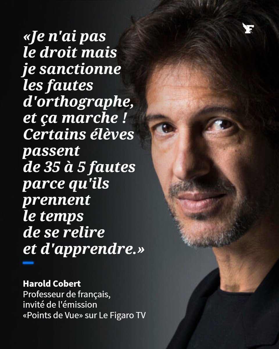 Comment voulez-vous qu’on s’en sorte dans un pays où un professeur de Français a pour consigne de ne pas sanctionner les fautes d’orthographe de ses élèves ? 🙄