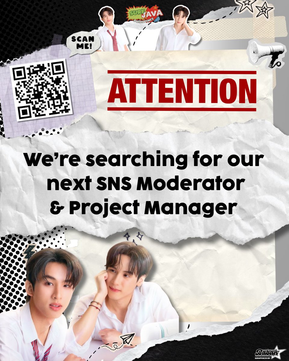 SurfJavaPH's tweet image. ANNOUNCEMENT 📣

Hey there, SurfJava PH Fam here~ 🌊🍵

We have exciting news to share! SurfJava PH is currently looking for dedicated and passionate individuals to join our team. 

Click here to apply ⬇️⬇️⬇️
🔗 forms.gle/AV6KBQQ3WHbFew…

We look forward to seeing your applications…