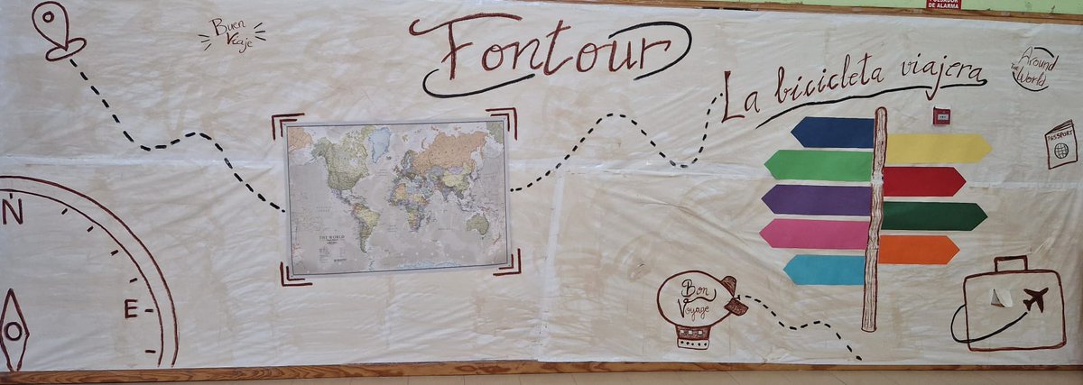 ¡Arranca el proyecto "Fontour"!
🌍A lo largo del 2° trimestre cada nivel investigará sobre un país.
📝 Compartiremos toda la información con el resto mediante exposiciones.
🚲Entre todos construiremos la Bicicleta Viajera, que nos permitirá viajar por diferentes puntos del mundo.