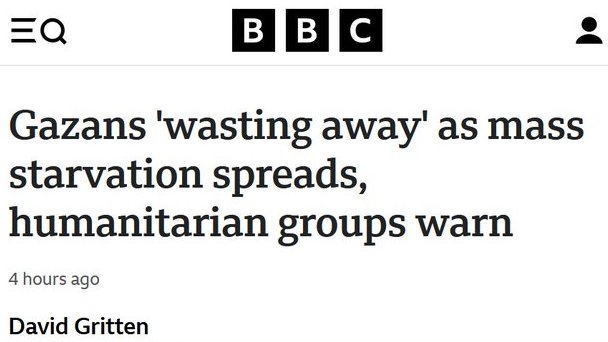 BREAKING: Huge mystery in Gaza as highly paid BBC journalists struggle to explain cause of mass starvation 🤔