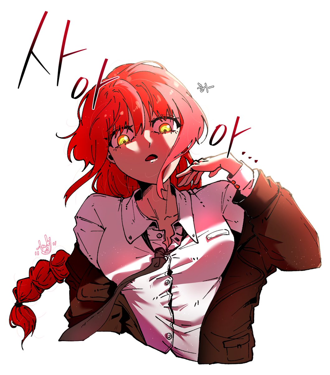 마키마 그렸더염..ㅎ
#마키마 
#체인소맨