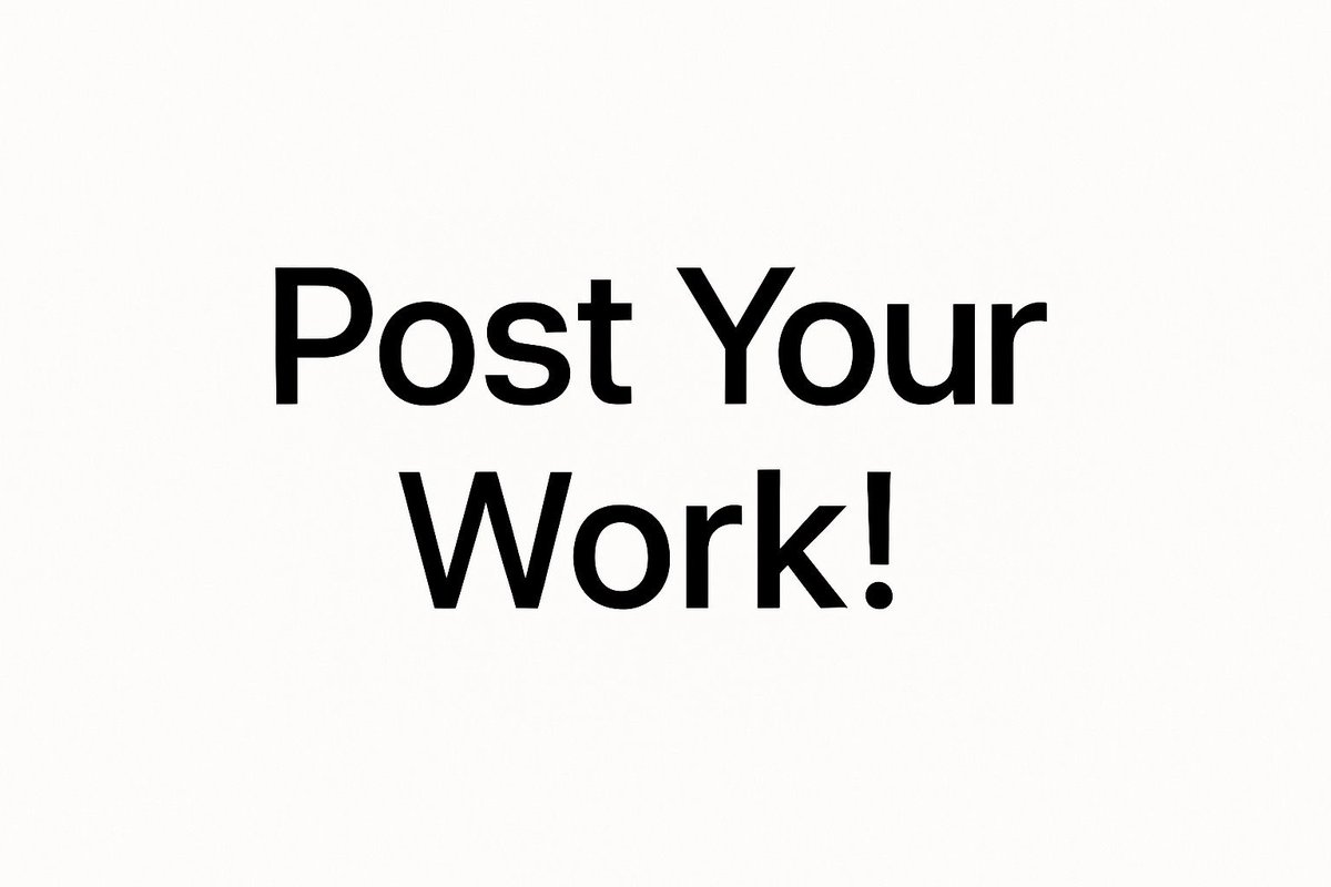 Show your work!!! 

Quote this and post something you made this week.