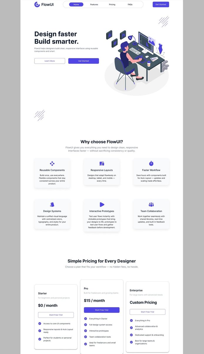 Saint_031's tweet photo. Iβm building FlowUI, a UI system to help designers create layouts faster using reusable components and Auto Layout.
Hereβs the landing page β
What feature would you expect from a tool like this? π
#DesignTwitter #UIUX #FlowUI https://t.co/p92eKMmgiB