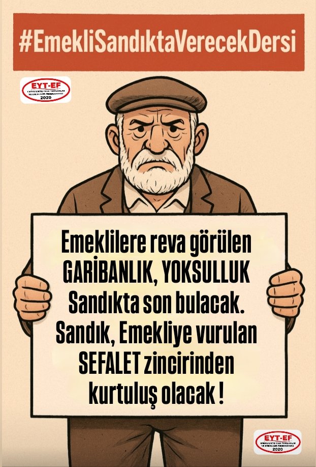 AmmiHami81232's tweet image. Sayın Özlem ZENGİN ;
@AvOzlemZengin

🟥GARİBAN DEĞİL, EMEKLİYİZ‼️

🔷️Biz bu ülkenin garibanı değiliz.
🔷️Biz Emekliyiz.‼️‼️‼️‼️

#EmekliSandıktaVerecekDersi
#5000KısmiSandıktaVerecekDersi