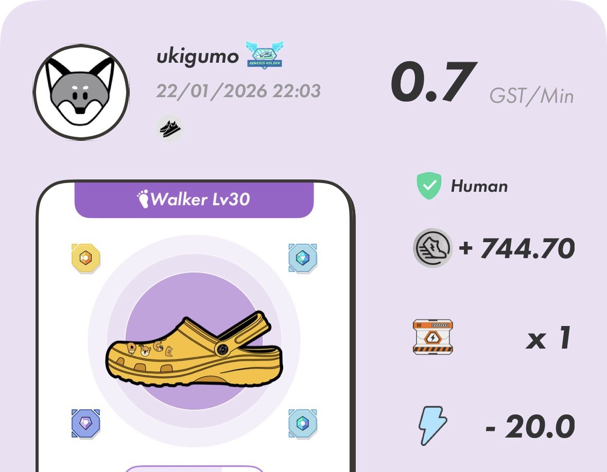 ukigumoSTEPN's tweet image. #STEPN #P国 🐧

本日のOGウォーク🚶‍♀️
無事にMBLv10拾得🎁
マラソンウォークは明日やる予定。

#ActivationCode 
売り切れ中