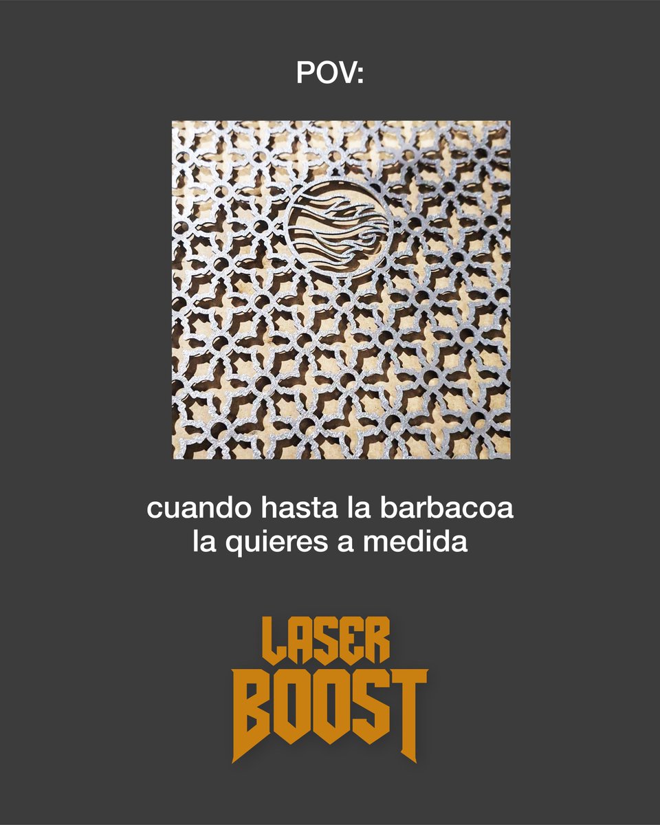 Hay quien se conforma con lo estándar. Y hay quien lo quiere todo a medida… incluso la barbacoa. 🔥 Diseño, corte láser y precisión aplicados a cualquier idea. Sí, también a esta. 😉

#LaserBoost #CorteLáser #PlegadoLáser #FabricaciónOnline #IngenieríaDePrecisión