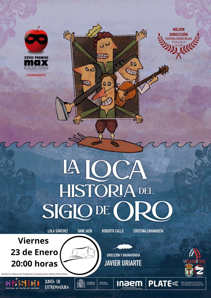 “La loca historia del Siglo de Oro” llega al Auditorio Infanta Elena de Águilas
<a href="/AYUNTAGUILAS/">AYTO. DE ÁGUILAS</a> 
radioaguilas.blogspot.com/2026/01/la-loc…