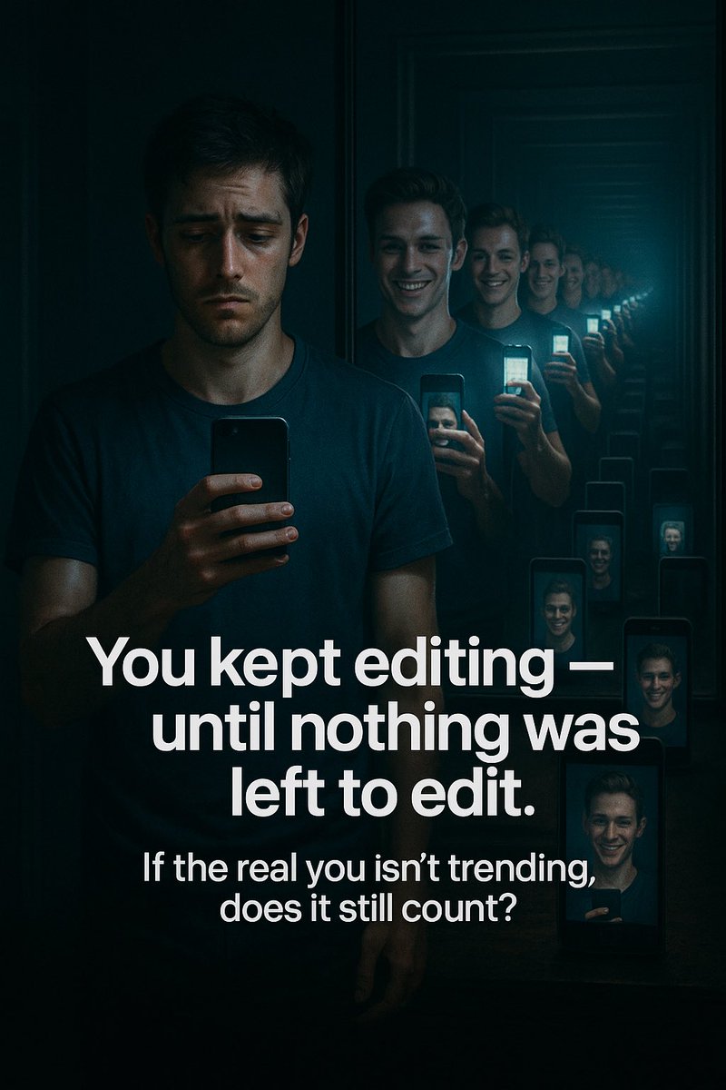 ZennergyCharged's tweet photo. #EditedSelf
#DigitalIdentity
#AuthenticityCrisis
#WhoAreYouOffline
#QuietTruths https://t.co/f4HZROMSkY