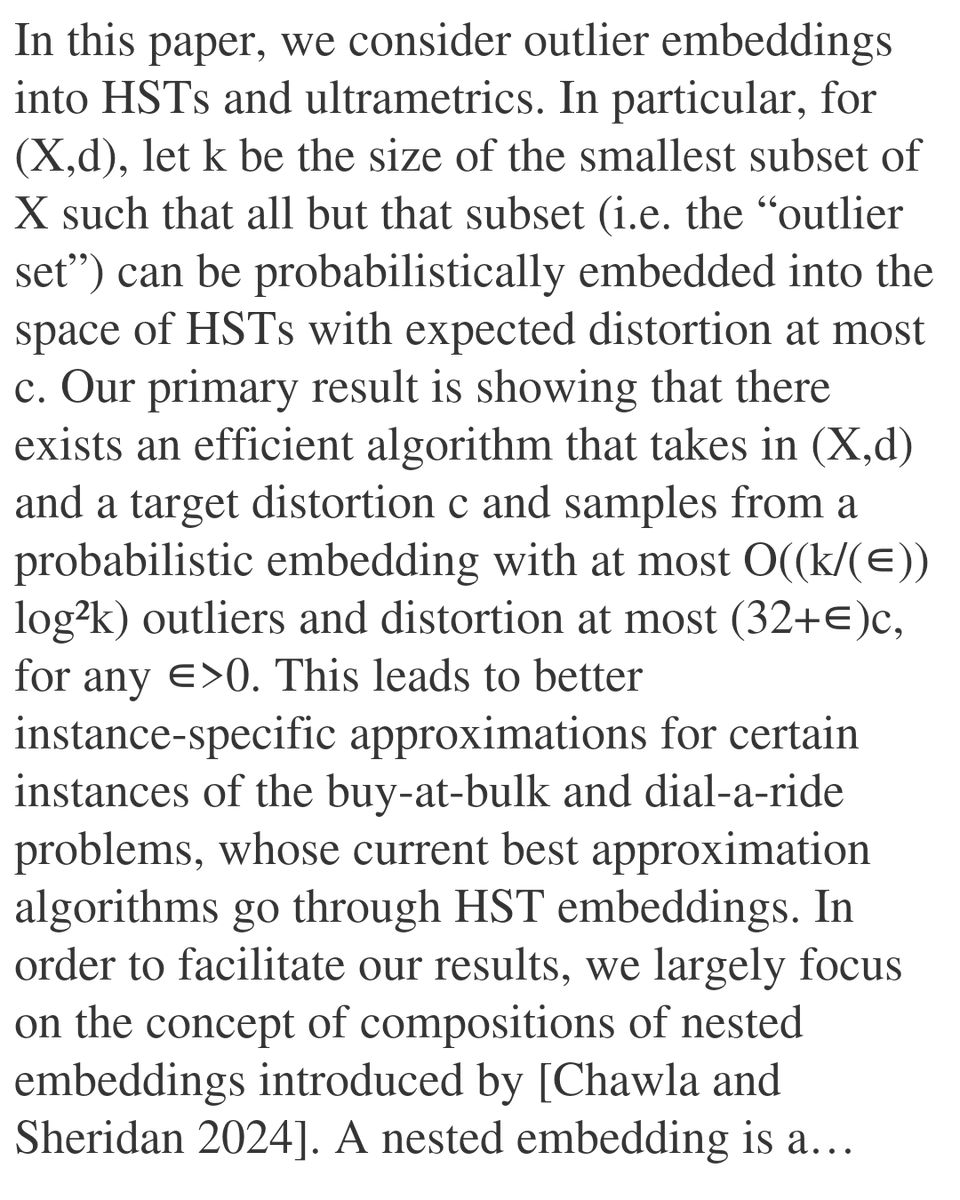 Nested and outlier embeddings into trees

Shuchi Chawla, Kristin Sheridan
arxiv.org/abs/2601.15470 [𝚌𝚜.𝙳𝚂]