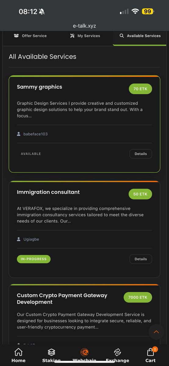 Mapemaofweb3's tweet image. A lot of people still think 𝐄𝐭𝐚𝐥𝐤 𝐈𝐤𝐨𝐛𝐨 𝐦𝐚𝐫𝐤𝐞𝐭𝐩𝐥𝐚𝐜𝐞 is just about products.

But there’s a part of the platform that quietly solves another real problem.

𝐓𝐡𝐞𝐫𝐞’𝐬 𝐚 𝐬𝐩𝐚𝐜𝐞 𝐰𝐡𝐞𝐫𝐞:
   • freelancers can showcase their 𝐬𝐤𝐢𝐥𝐥𝐬
   • service…