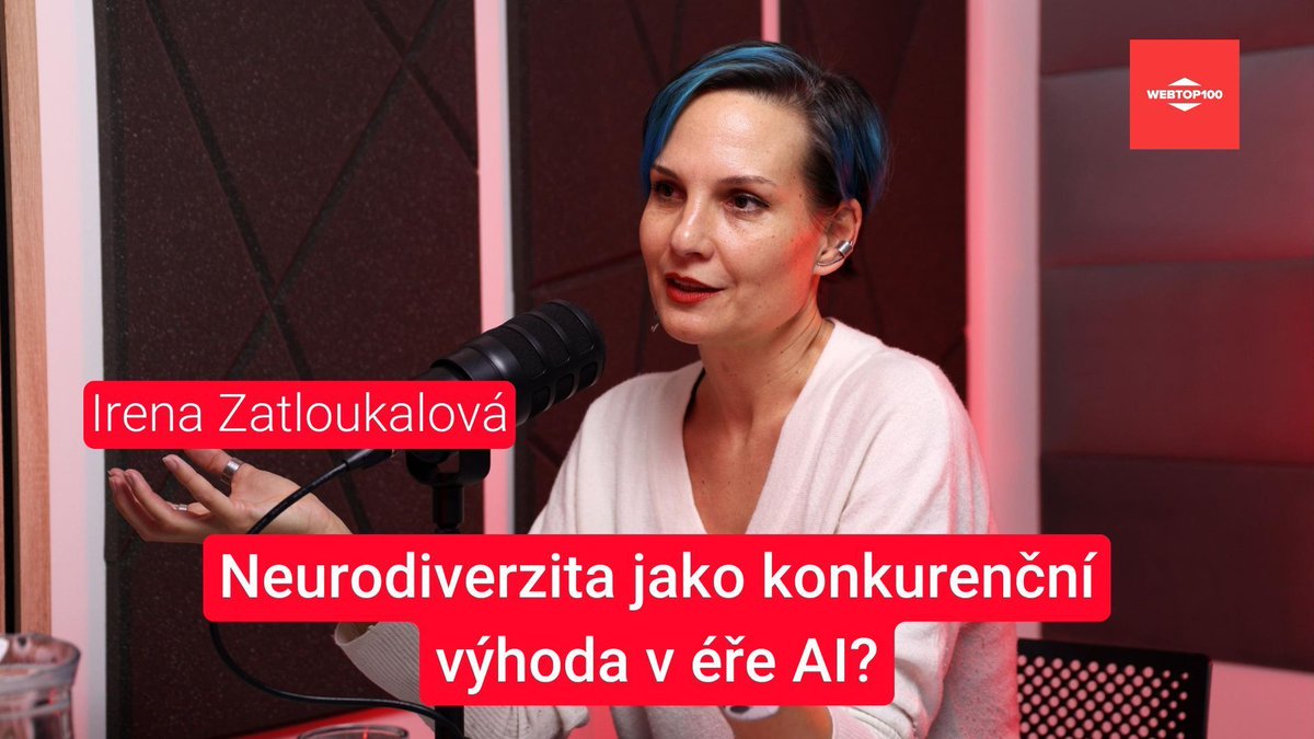 #WebTop100podcast S Irenou Zatloukalovou o tom, proč tech byznys potřebuje neurodivergentní talenty  👉  buff.ly/iQdDeJd