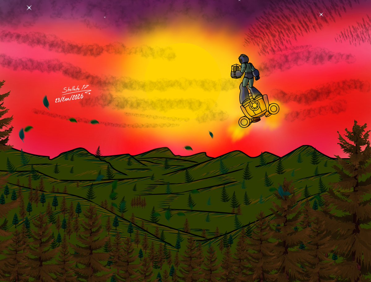 Stellato1740's tweet photo. “Oh, am I glad to see you!” 😭💙🌅
#Dibujos2026 #SemiOffTopic #Sunset #Panorama #MyArt #DigitalArt #Redraw #Frames #Rockman #MegaMan #MegaManRush #80sGames #VideoGames #MegaManAnimatedSeries #MegaManRubySpears #ロックマンUSA #90s #Phrases https://t.co/nQ0Gc4pmgX