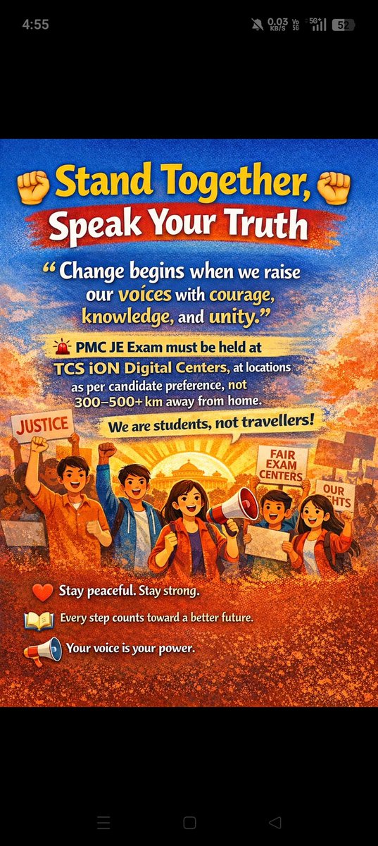 Bandgar774Rahul's tweet photo. @mohol_murlidhar आदरणीय खासदार महोदय,
PMC परीक्षा केवळ TCS iON केंद्रांवरच घेण्यात यावी, अशी विद्यार्थ्यांची मागणी आहे. यामुळे पारदर्शकता व विश्वासार्हता वाढेल. कृपया पाठपुरावा करावा. 🙏
#PMCExam #TCSiON #StudentsDemand #FairExam #Transparency https://t.co/JPdDZPddbA