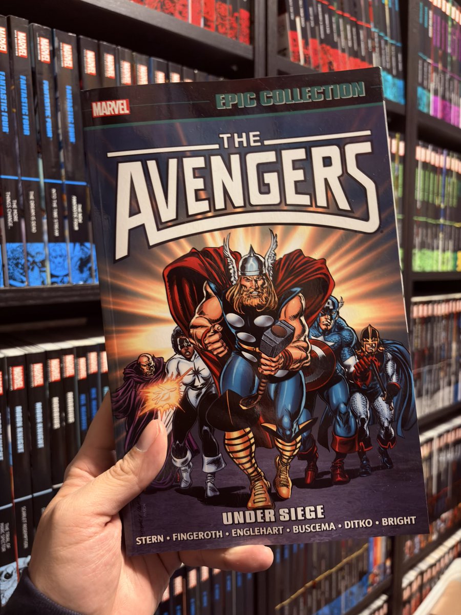 epicmarvelpod's tweet photo. BACK IN PRINT! Avengers Epic Collection, Vol. 16: Under Siege!
The Masters of Evil take down the Avengers in one of the most personal assaults in their history! More pics on IG!
#avengers #marvel #comics #epiccollection https://t.co/sGgpdnO4qa