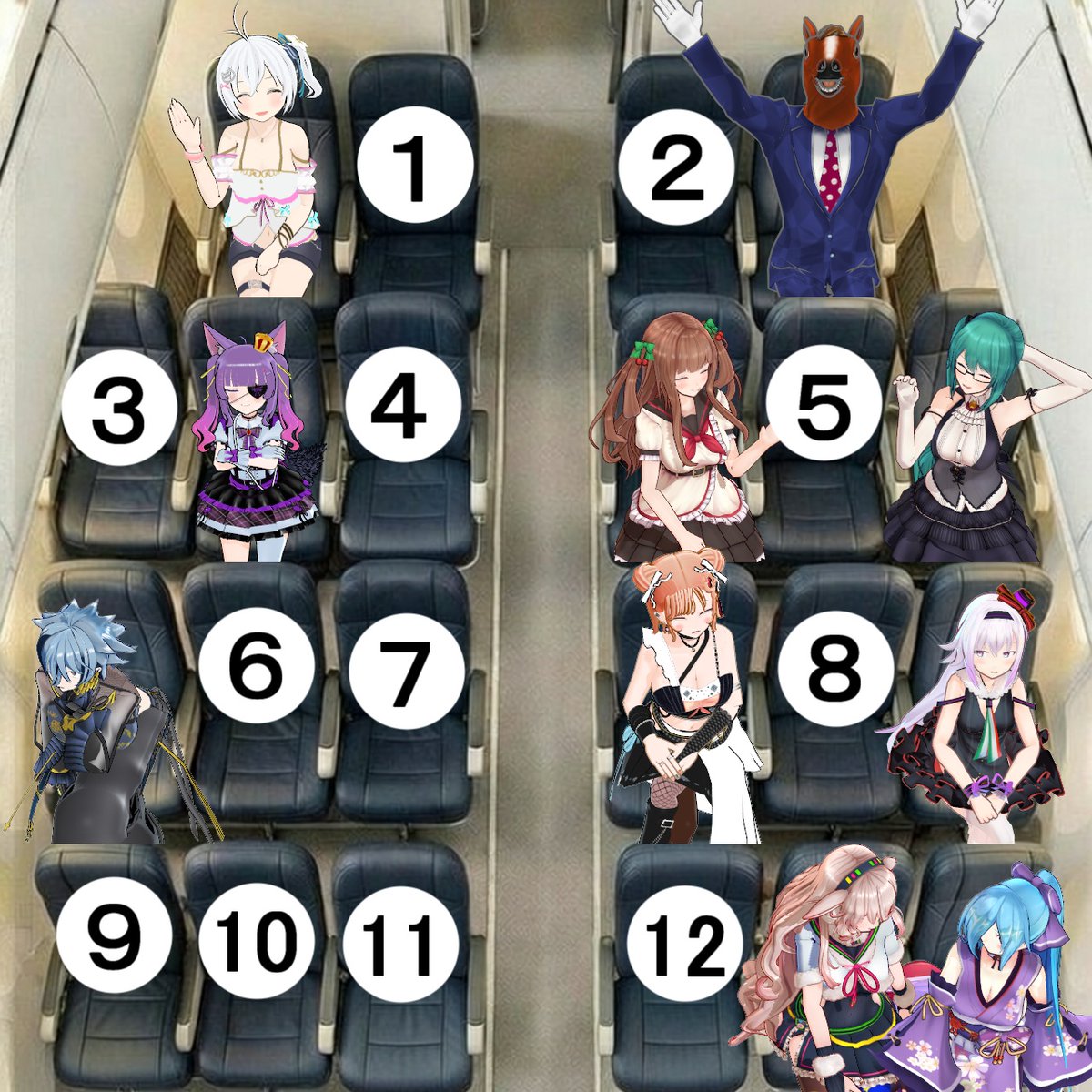 Shisui2018's tweet photo. これから８時間のフライト
どこに座る？ https://t.co/GoyAEPs6NB