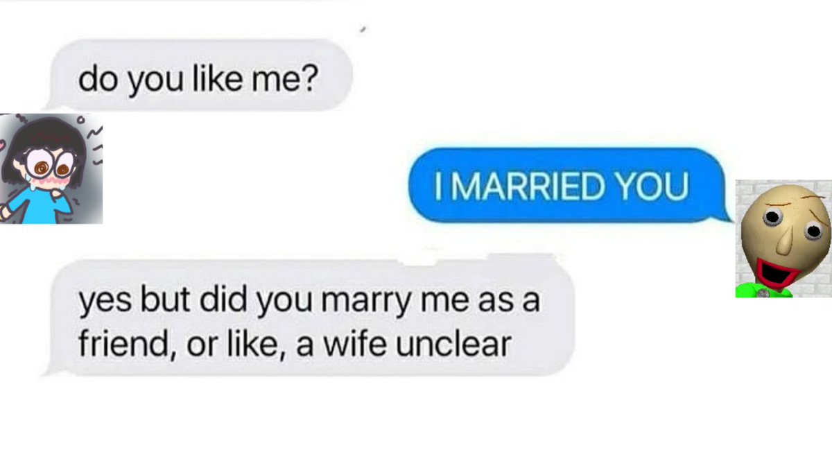 Baldi's wife!💍 /STILL LOVES CAINE! tweet media