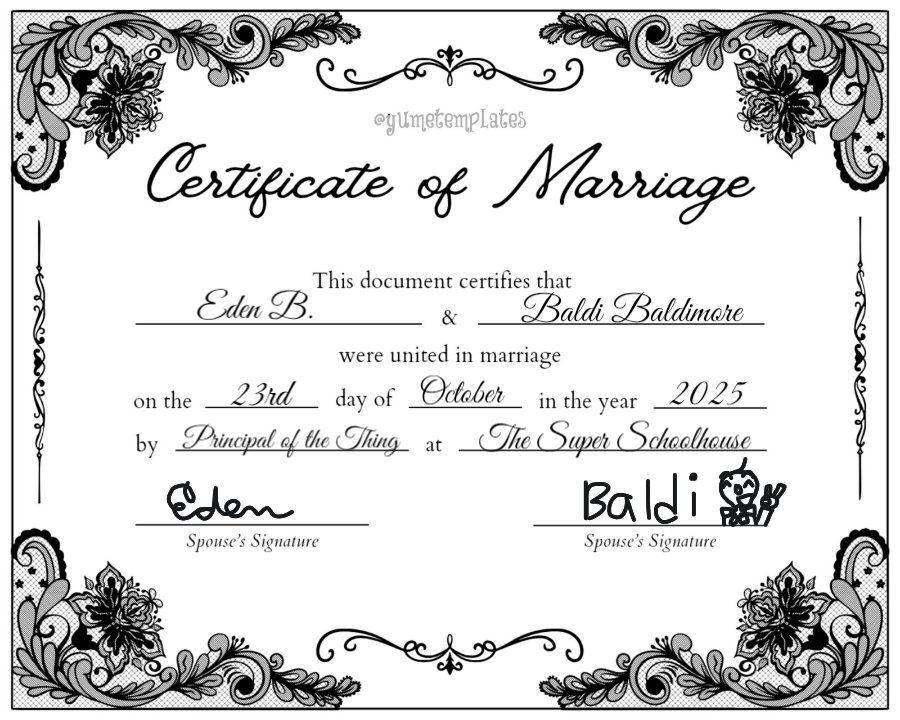 Baldi's wife!💍 /STILL LOVES CAINE! tweet media