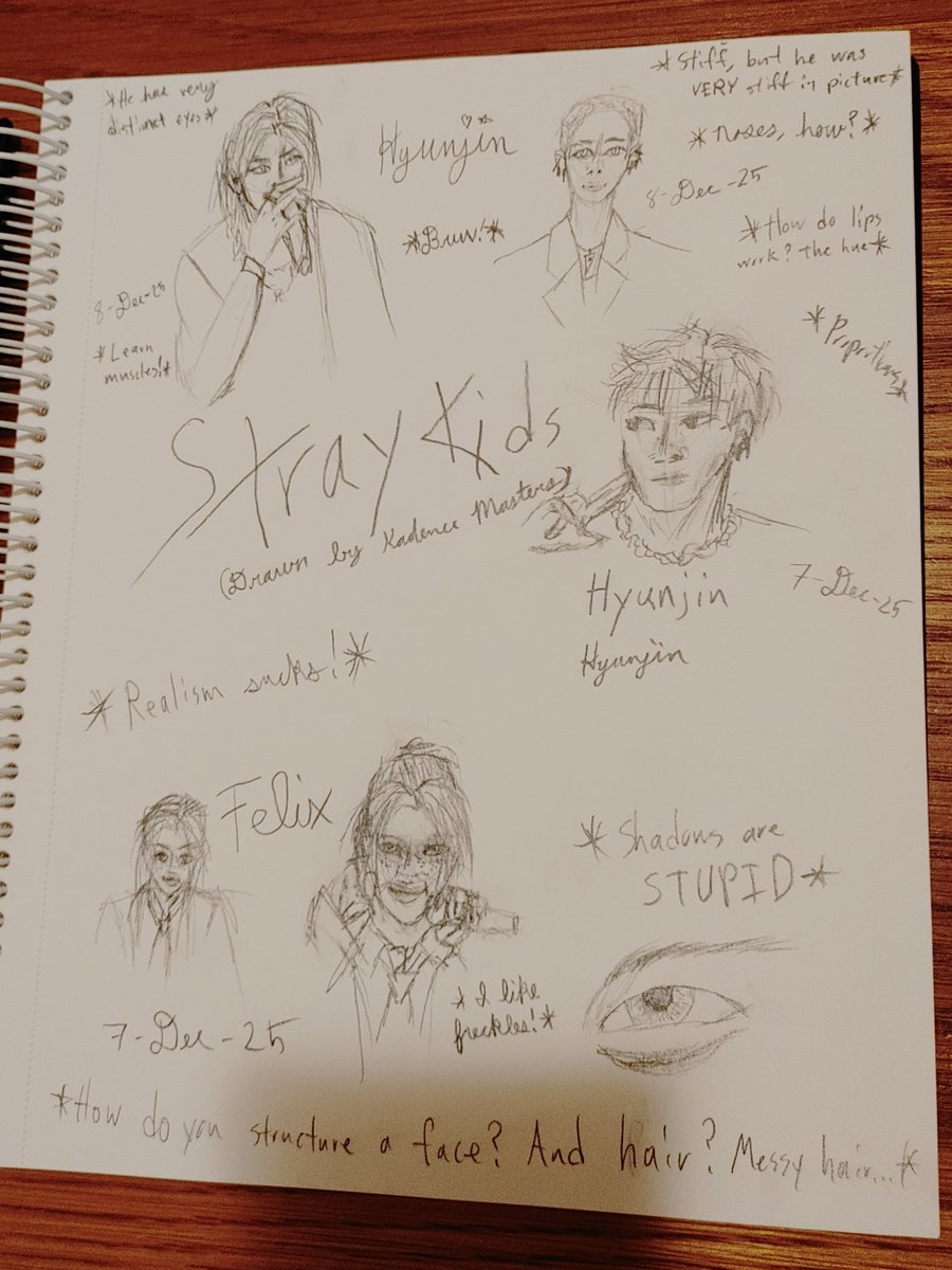KadenceMasters's tweet photo. Decided to practice realism with some fan art of these two idols. Their music means the world to me.

#StrayKids #Felix #Hyunjin #fanart #art #Straykidsfanart https://t.co/R9ByeO2Mq4