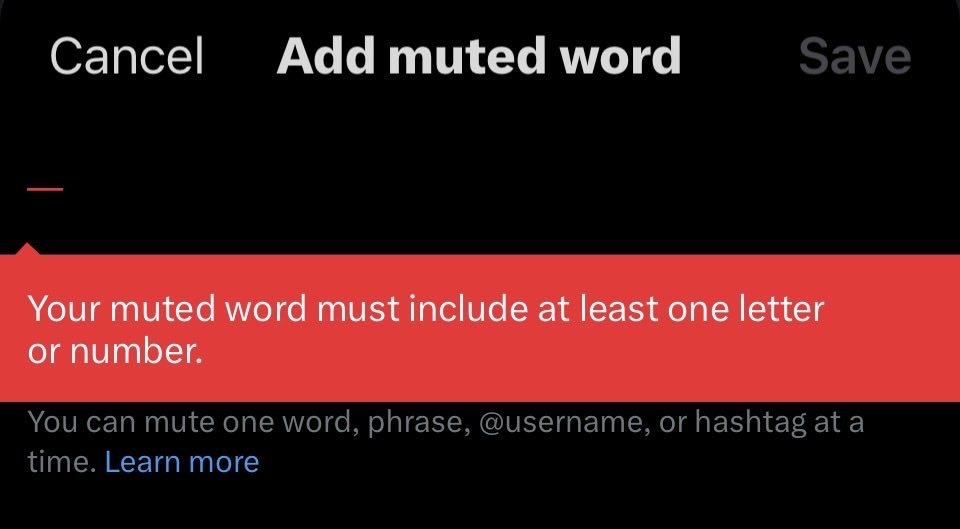 tstilz's tweet photo. @nikitabier  you can't mute em dash. 
can u fix this? https://t.co/jGWk8Y4QYA