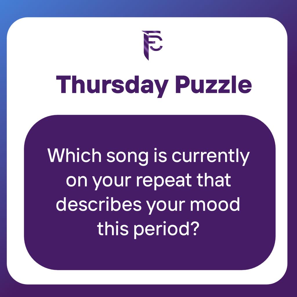 markech50's tweet image. 🎶 Thursday Music Puzzle

What song is on repeat right now, perfectly matching your mood? 💭🎧
Let us into your moment 👇🏽✨
Something special is on the way… 👀🔥
New singles from FIC Inclusive loading.
#FICInclusive #ThursdaySoundtrack #NewMusicOnTheWay 🎵✨