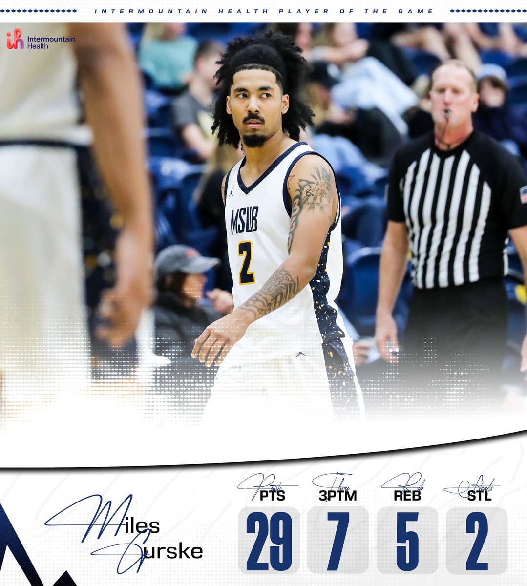 MSUB Men's Basketball tweet media