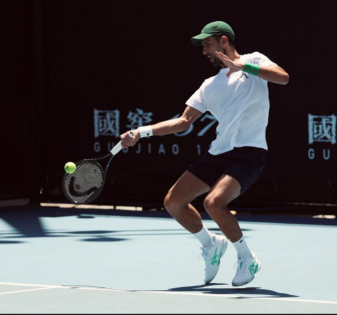 travel__Sports's tweet image. "Practice with purpose" feeling 🎾 #AO26 

@DjokerNole 🇷🇸