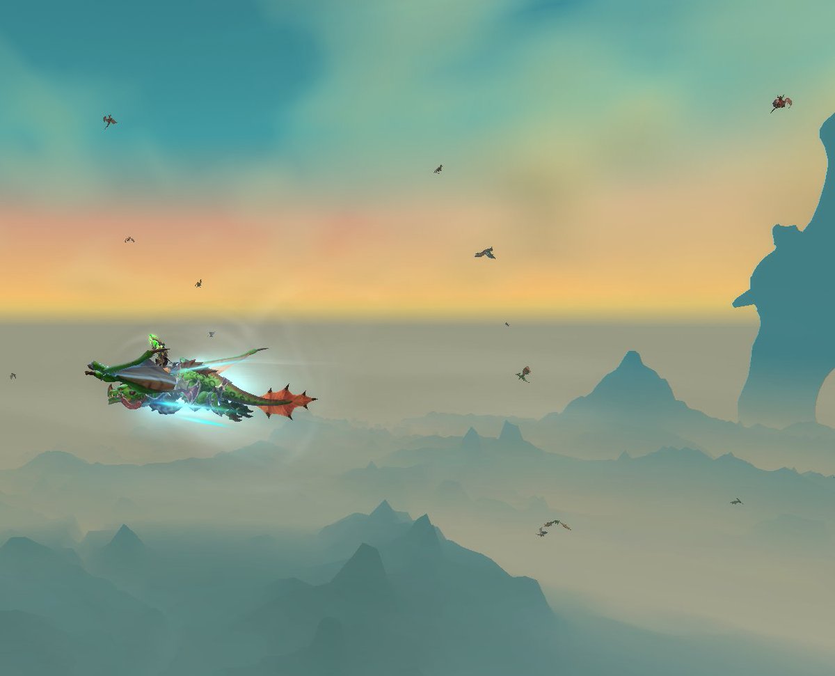 Why is there a flock of dragons over the Barrens?
