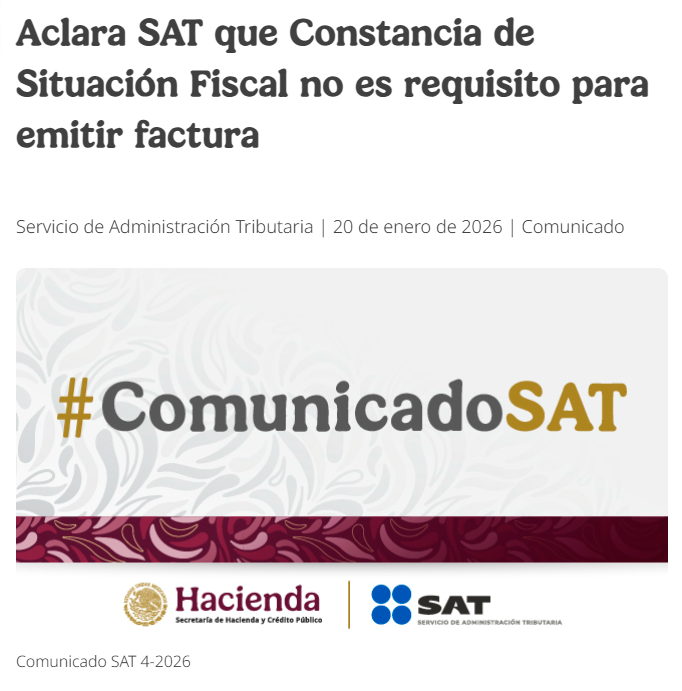 No te pueden pedir la Cinstancia de Situación Fiscal.
gob.mx/sat/prensa/acl…