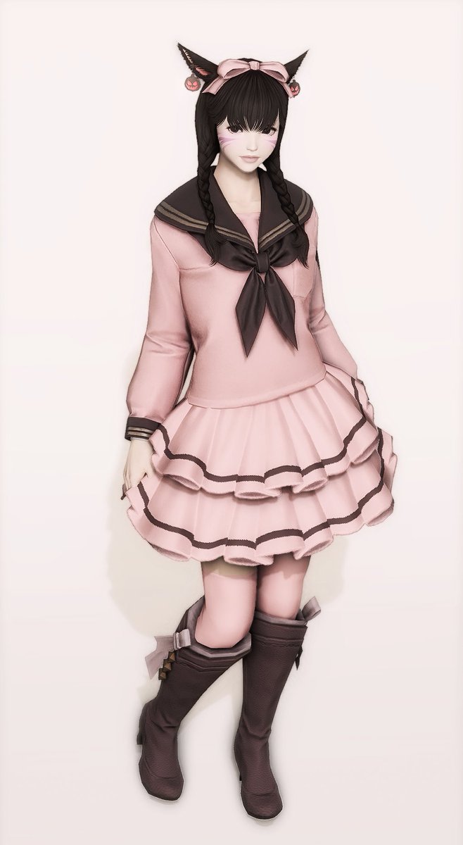 연분홍 쓰면 애매~하게 색 어두워지는 부분
라일락색으로 신발이나 다른 파츠 염색해주면 괜찮긴한데...
옷마다 발색 차이있어서 아쉽 TT