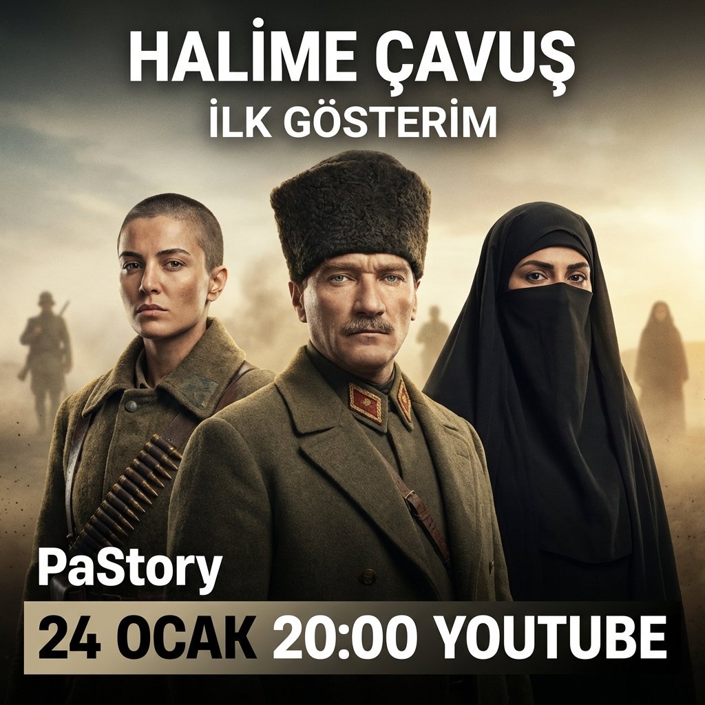 HALİME ÇAVUŞ | İLK GÖSTERİM 🇹🇷
Bir kadının erkek kılığında cepheye koştuğu, cesaretin adının tarihe yazıldığı bir hikâye…
📌 24 Ocak | 20:00 | YouTube’da PaStory

#PaStory #HalimeÇavuş #MilliMücadele #KurtuluşSavaşı #TürkTarihi #Tarih #TarihSever #Belgesel #KısaBelgesel